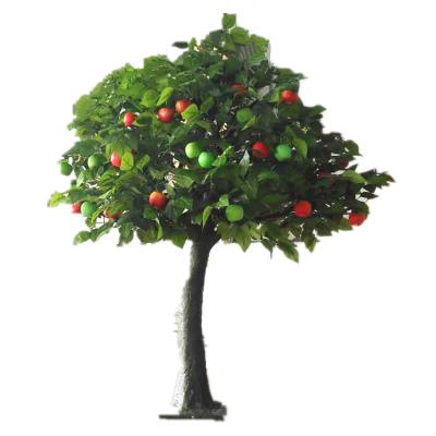 China Evergreen wedding props plant decorative large artificial Chinese orange bonsai lemon apple tree fake fruit trees for sale for sale