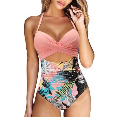 China European and American sexy women's swimwear swimwear cross bikini swimsuit breathable nine piece strongly for sale