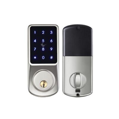 China High Quality WIFI APP Tuya Electron Card Padlock IC Bedroom Smart Bedroom Door Lock WIFI Deadbolt For Apartment F6-S for sale