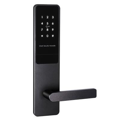 China Proximity Electric Keyless Card Password Lock Door Lock Anti-theft Digital Aluminum Alloy Digital TT BLE Handle Remote Aluminum Lock for sale