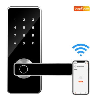 China Tuya F10F APP Digital Remote Control Keyless Password Fingerprint Smart Door Lock for sale