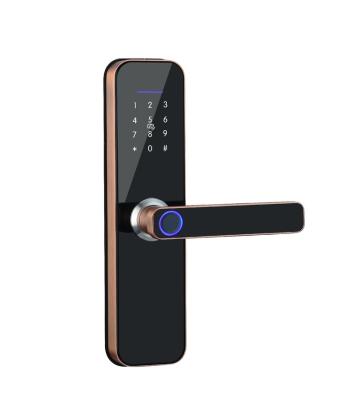 China Smart Digital Lock WIFI Tuya APP Biometric Fingerprint Home Door Lock Digital Password Door Lock For Home Hotel F8F for sale