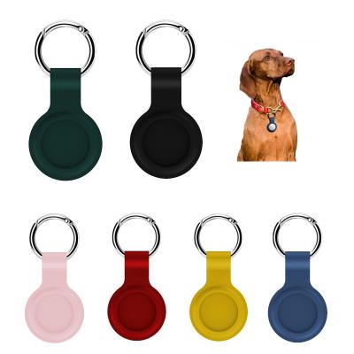 China Hot Selling Shockproof Silicone Key Chain Device Sleeve Locator Tracker Anti-Lost Sleeve Protective Case For Apple AirTag for sale