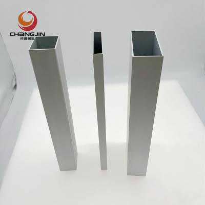 China Alloy 6063 Industrial Aluminum Building Profiles Aluminum Extrusion Profile Rectangular Extruded Rectangular Tubes Aluminum Square Pipes for sale