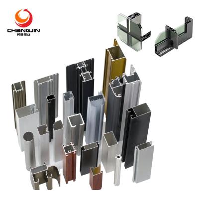 China door & Top china supplier custom window 6000 series aluminum extrusion profiles for glass windows and doors frame for sale