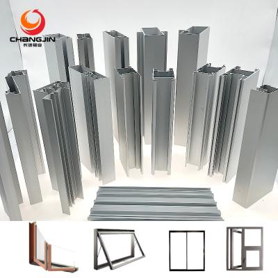 China Wardrobe China Supply OEM Aluminum Casement Window Extrusion Frame Sliding Stained Glass Folding Profile for sale