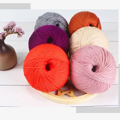 China 2021 Dimuni china factory price 100% sustainable baby cotton 8ply knitting yarn for hand knitting for sale