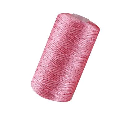 China Love Yarn Dimuni New Bright Flat PP Polypropylene Rainbow Crochet Yarn 1.5mm 100g For Hand Knitting Hat Summer Cool Yarn for sale