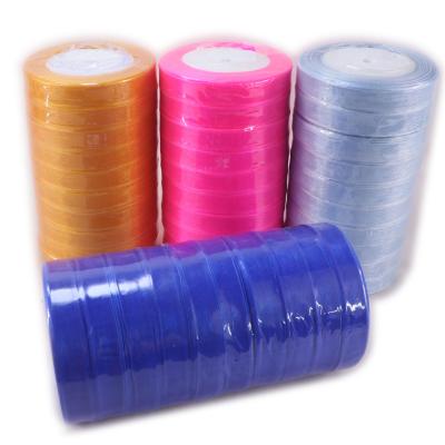 China Various Factory Sale Bright Color Polyester Fiber Gift Wrap Widely Used Luxury Ribbon for sale