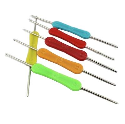 China Dimuni Plastic Knitting Needles Ergonomic Grip Plastic Handle Knit Weave Craft Sewing Tools Crochet Hooks Tool for sale