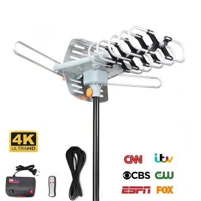 China Aerial Factory Price Digital HDTV TV Antena UHF Amplifier High Gain Aluminum+plastic Full HD TV VHF Antenna For Outdoor Long Rnge for sale