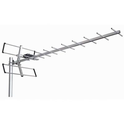 China Plastic & New Selling T2 High Front Back Ratio Dvb Aluminum Long Range Outdoor TV ANTENNA antena aerial singal gain tv anti-theft for sale