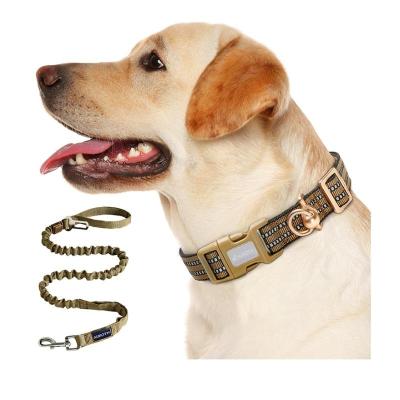 China Hot Selling Reflective Dog Leash Reflective Nylon Dog Leash And Collar Set Manufacturer for sale