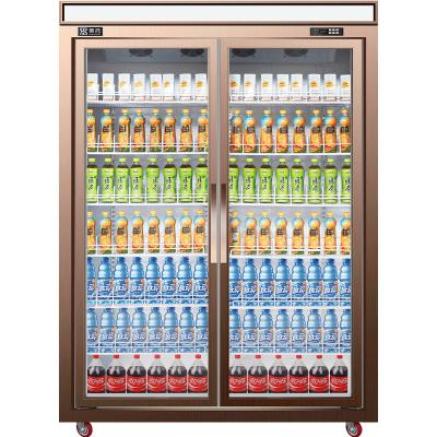 China Shentop Commercial Showcase Single-temperature Slot Refrigerator Air-cooled Cool-keeping Cabinet for sale