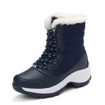 China Thermal Winter New Fashion Cotton-Padded Shoes Extra Thick High Top Fleece-Lined Four-Color Cross-Border Large Size Snow Boots for sale