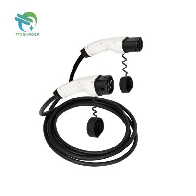 China TTcharger 16A / 32A Portable Mode 3 Car EV Cable Electric Charging Type 1 / Type 2 Plug Ev Connector ACPQ-SEM3-E7-16 for sale