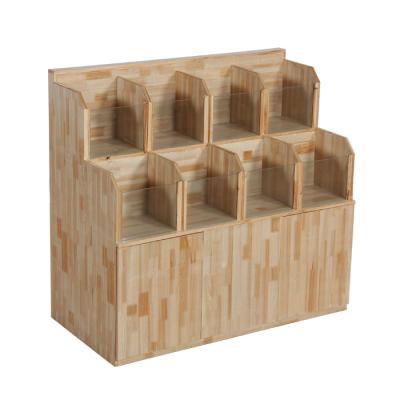 China Single Sided New Factory Direct Sales Furniture Wooden Single Commercial Snacks Supermarket Candy Rack for sale