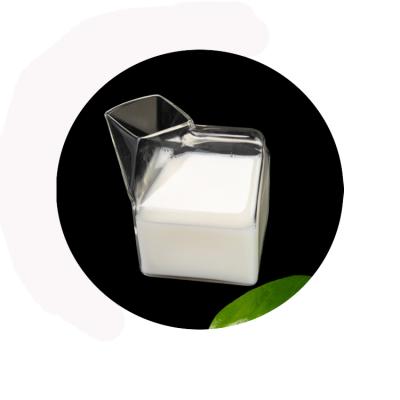 China Eco - Friendly Wholesale Japanese Milk Box Transparent Glass Square Milk Cup for sale