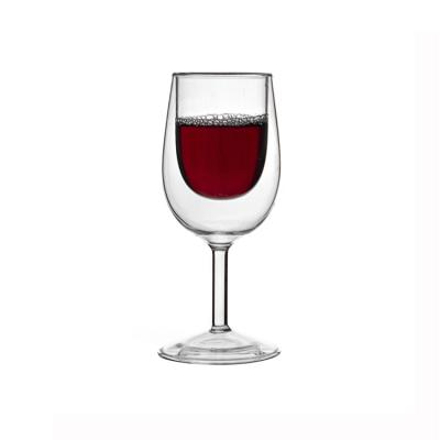 China Viable Wedding Party Gift Hot Red Wine Glass Cup High Selling Borosilicate Glass Wine Glass for sale