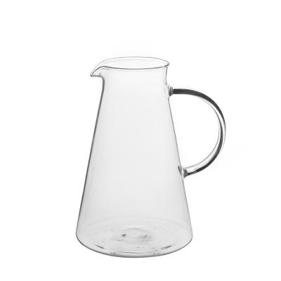 China China Sustainable Handmade Glass Jar With Lid Glass Water Glass Carafe for sale