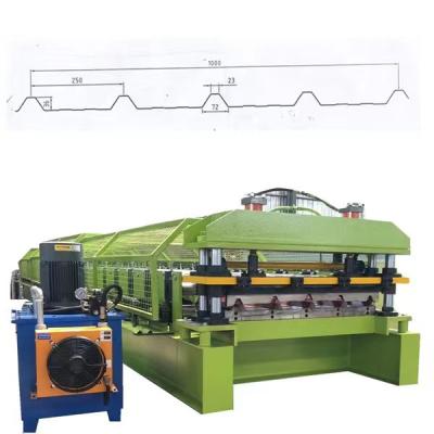 China Popular Hotels Design Metal Sheeting Machine Trapezoidal Sheet Roll Forming Machine for sale