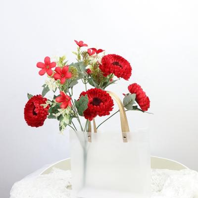 China Main ware sunflower simulation flower 10 chrysanthemum bouquet photography props wedding household decoration items sunflower party supply for sale