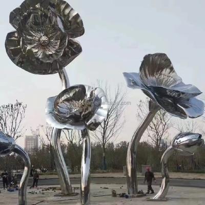 China Modern Steel Metal Statue Art Shopping Mall Custom Stainless Large Indoor Outdoor Indoor Sculpture for sale