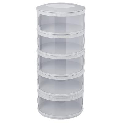 China Hot Selling Stored Multilayer Dish Cover 5 Layer Dust Proof Plastic Food Storage Box Insulation Food Cover for sale