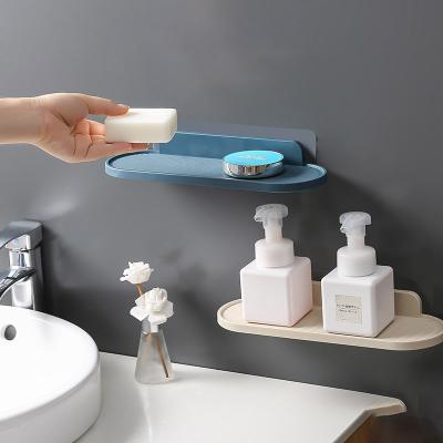 China Wall Mounted Type Bathroom Accessories Plastic Wall Mounted Bathroom Corner Shelf Shower Shelves for sale