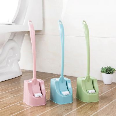 China Modern Curved Handle Toilet Brush Cleaning Brush Set for sale