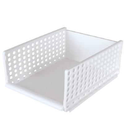 China Sustainable Multifunctional Stackable PP Plastic Basket For Bedroom Clothes And Living Room Toys for sale