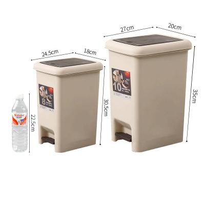 China Sustainable Foot Operated Bin Hand-Press Waste Storage Bin With Hook for sale