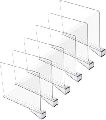 China Clear Vertical Acrylic Shelf Dividers Closet Separator For Organizations for sale