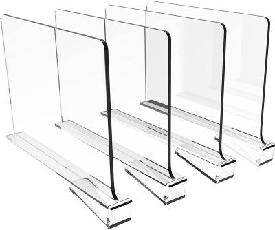 China Clear Acrylic 8 Pack Shelf Dividers Wholesale for sale