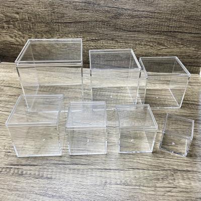 China Good Quality Recyclable Nuts And Cores Storage Clear Transparent Candy Plastic Gift Package Boxes Square Box for sale