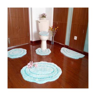 China Cheap Branded Toilet Mat Set Memory Foam Bath Mat Set-4pcs Viable Manufacturing for sale