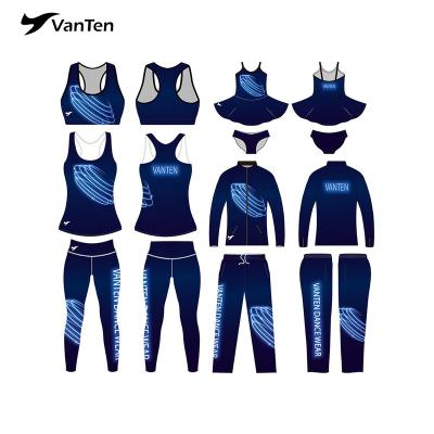 China Plus Size OEM / ODM Dance Team Wear Different Colors Dance Studio Dance Team Practice Wear Cheer for sale