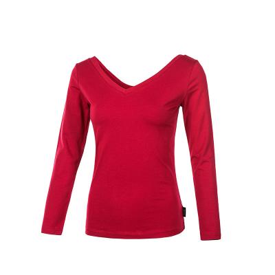 China Wholesale Custom Anti-Wrinkle Women Tops Slim Elastic Yoga Wear Long Sleeve Dance Gym Tee for sale