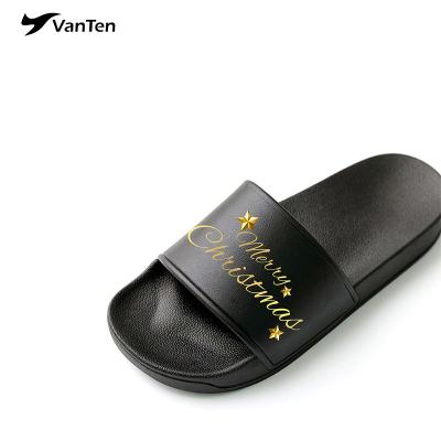 China Fashion Trend Wholesale Unisex Slides Custom Logo Embossed 3D Printing Women Kids Slides Slippers for sale