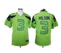 China Green NFL jersey Seattle Seahawks 3# Wilson NFL jersey NFL jersey for sale