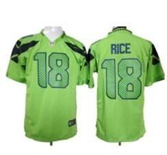 China Green NFL jersey Seattle Seahawks 18# Rice NFL jersey NFL jersey for American football for sale