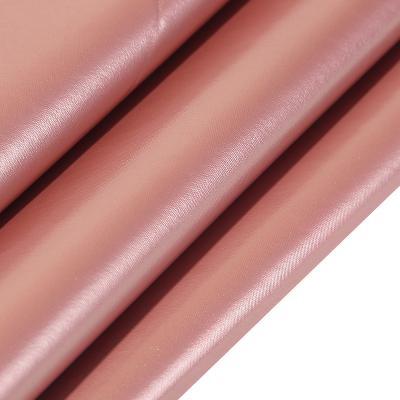 中国 hot sale new fashion 100%polyester 260T rose gold stamping foiling pongee fabric used for jacket garment cloth 販売のため