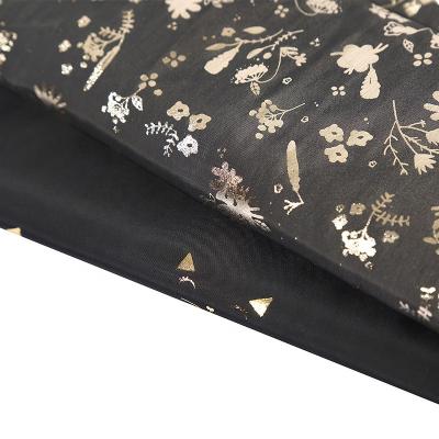 China 100% Polyester Woven 75D Imitation Memory Fabric Gilding Foil Fabric zu verkaufen