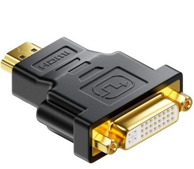 China High Quality Game Player HDMI FEMALE TO DVI-D (24+1) MALE SOCKET ADAPTER HDMI Male To DVI Female for sale