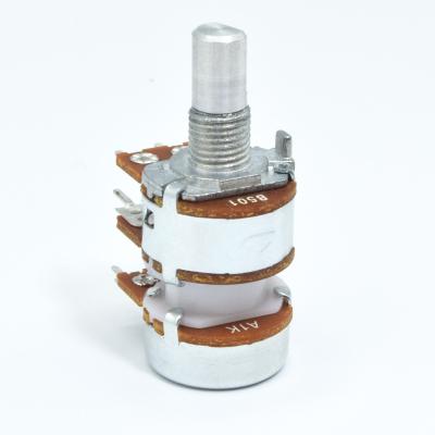 China R1630G Metal Axis 6 Rotary Potentiometer Not Applicable Pin Volume Control Rotary 100k 2 Band for sale