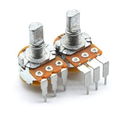 China Not applicable 16mm 3pin b10k rotary potentiometer single band potentiometer for sale