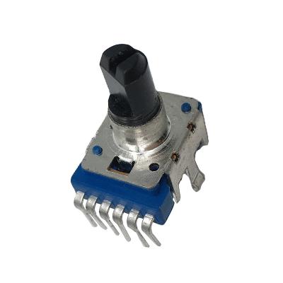 China Factory Custom PC Pin 11mm Dual Ohms Rotary Potentiometer 100k 500 k 20k 10k for sale