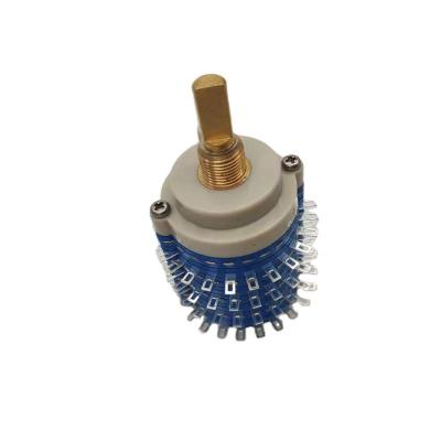 China Muilti Pole And Pole 12 Step Amplifier SR38-2 Multi Position Rotary Switch 38mm for sale