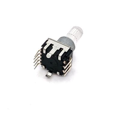 China Speed ​​Sensor 12mm Encoder 45 Degree Rotation Torque White Led High Trigger Light Up Buttons PC Rotary Encoder for sale