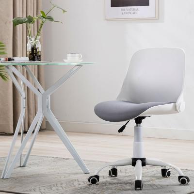 China Modern Thick Soft Cushion Space Saving Ergonomic Office Tasks Chair for sale